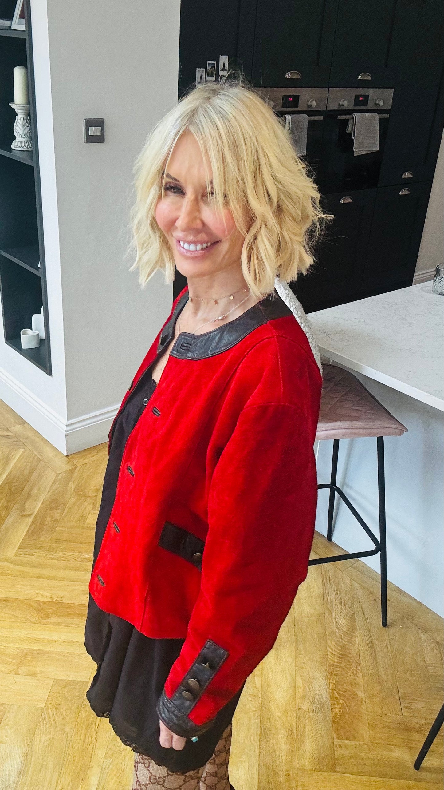 1980’s Suede Jacket with Leather Trim