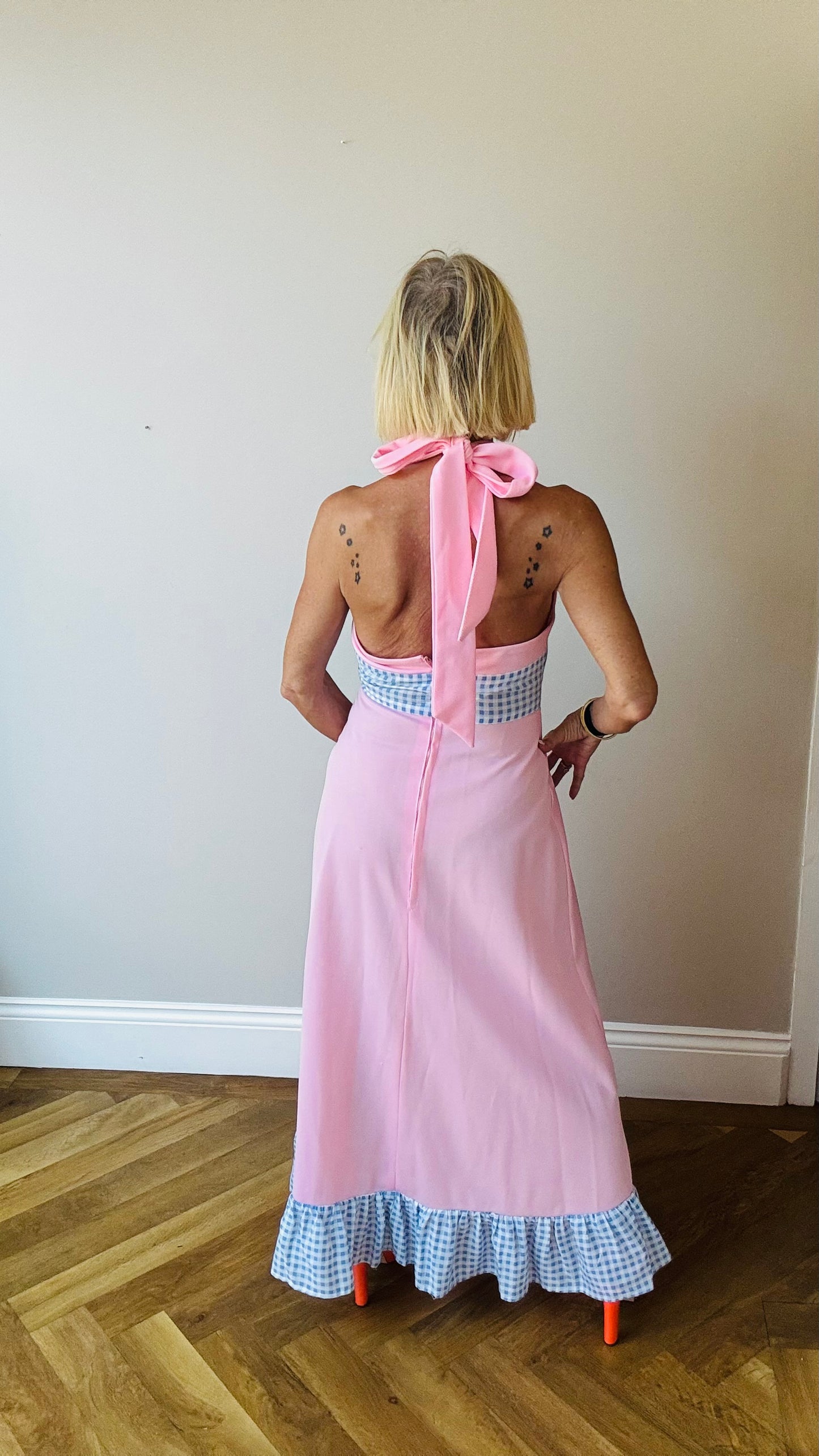 Pretty Gingham Maxi Dress.
