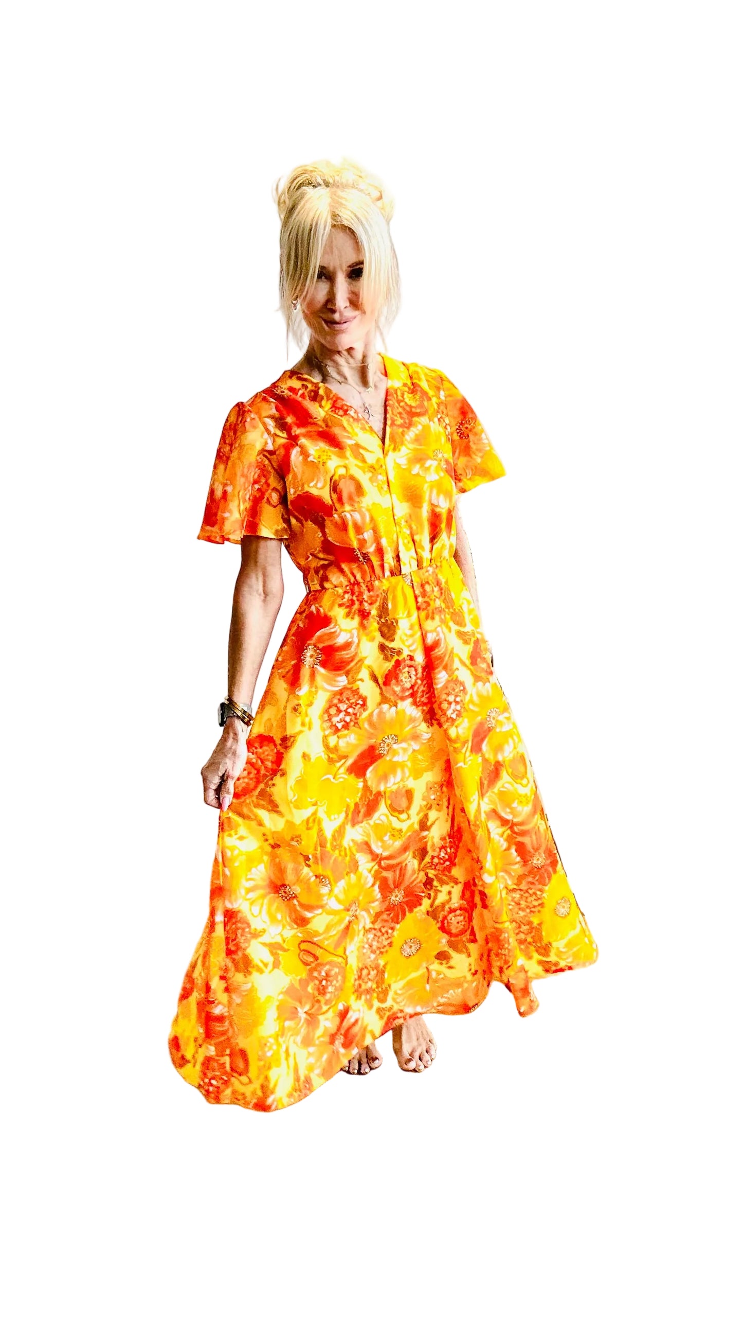 Pretty Summer Bright Maxi Dress