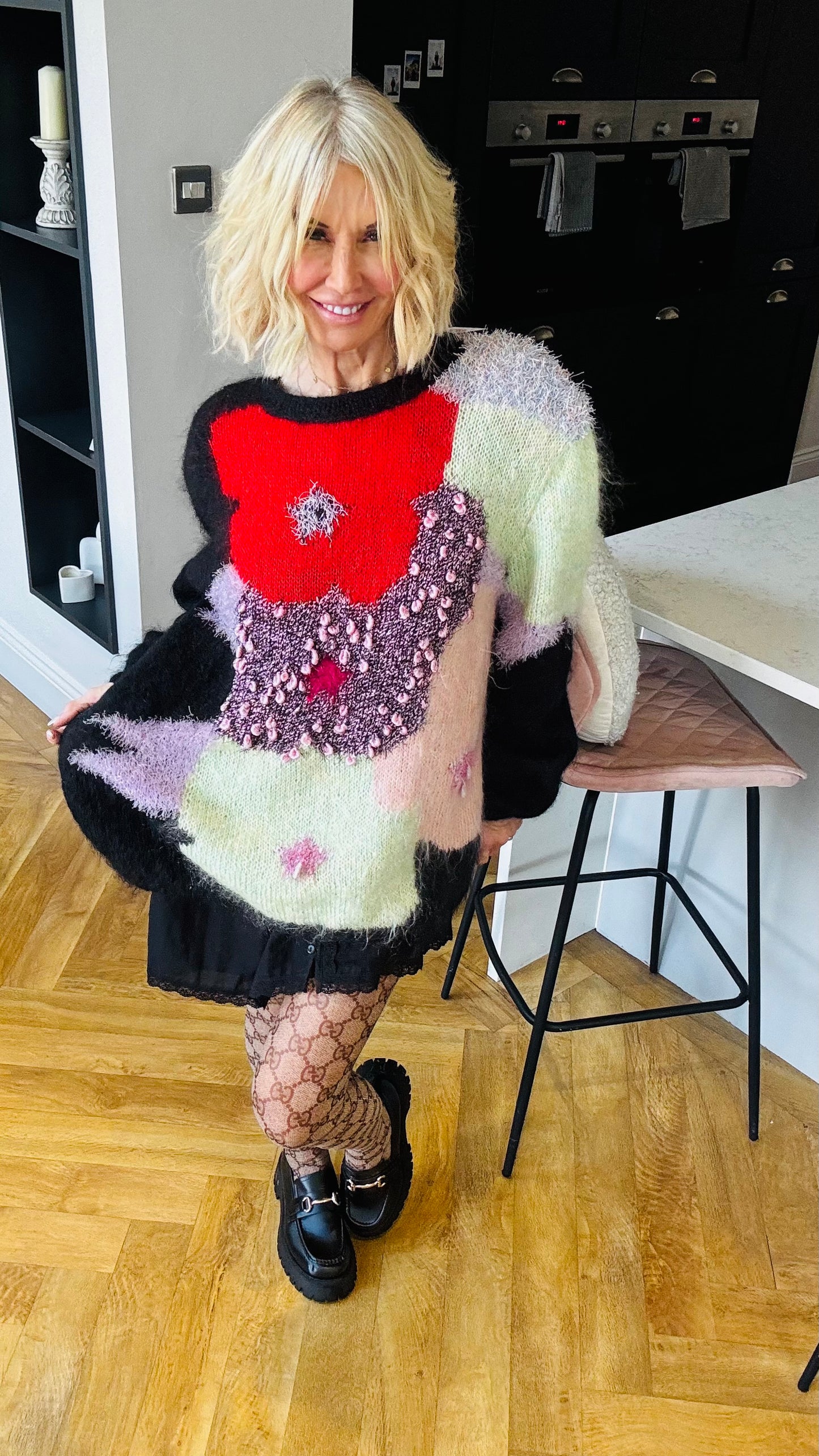 1980’s Fluffy Poppy Jumper