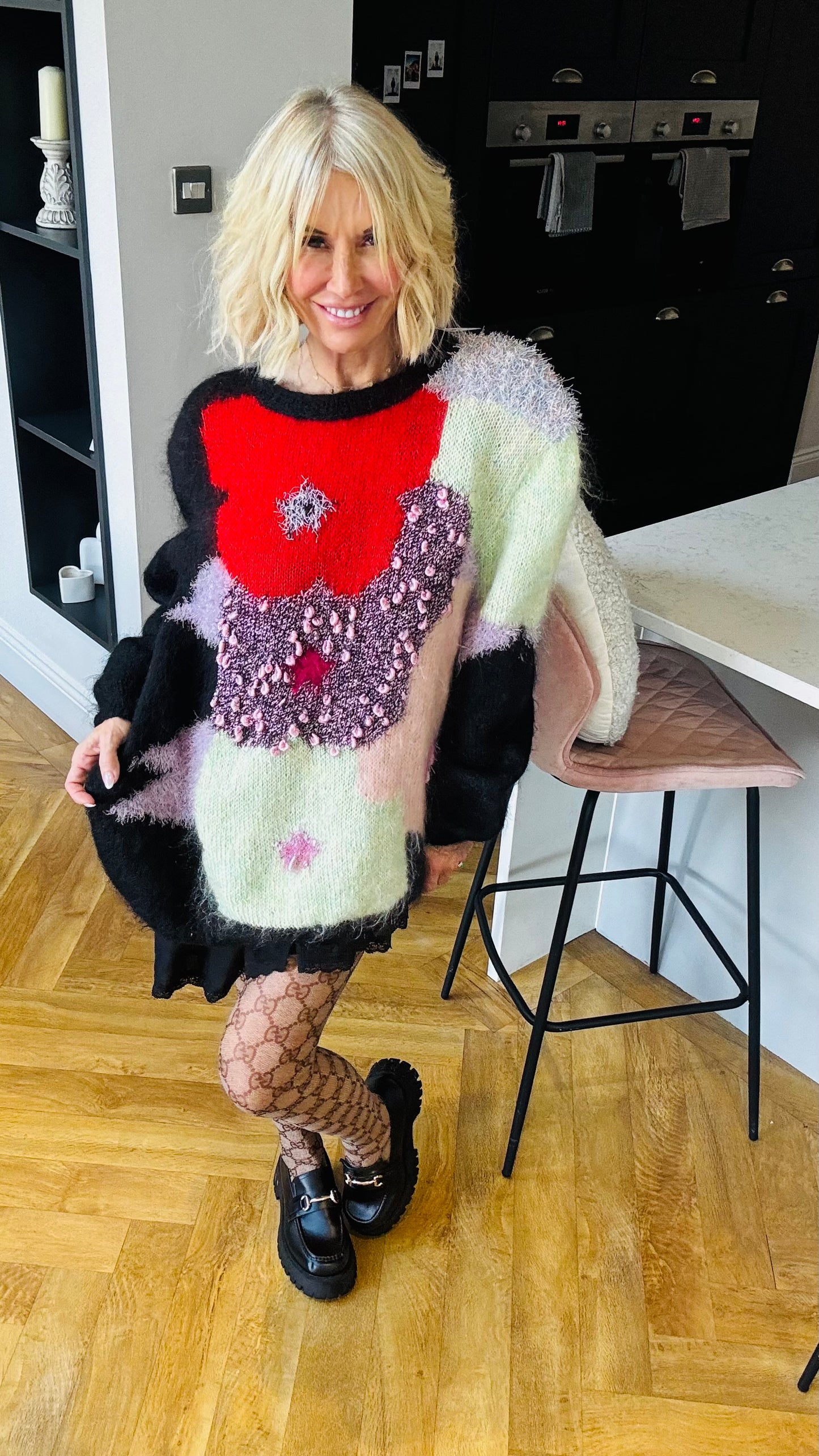 1980’s Fluffy Poppy Jumper