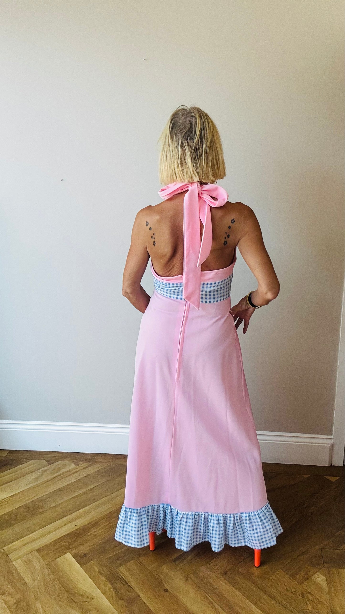 Pretty Gingham Maxi Dress.