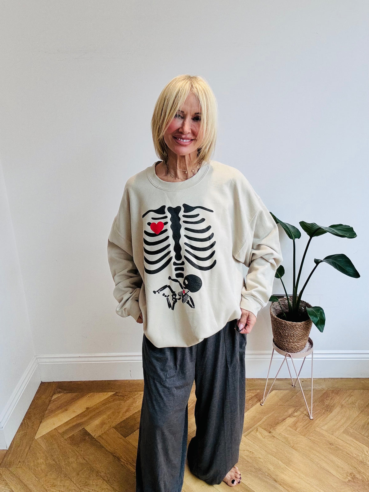 80’s Fun Skeleton Sweatshirt