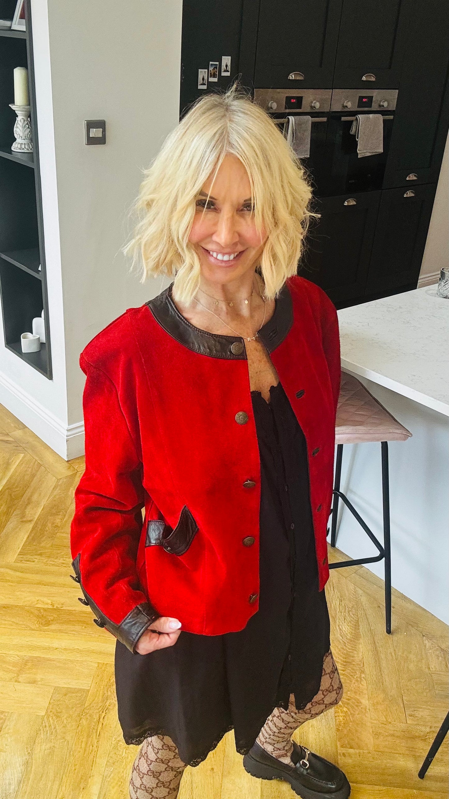 1980’s Suede Jacket with Leather Trim