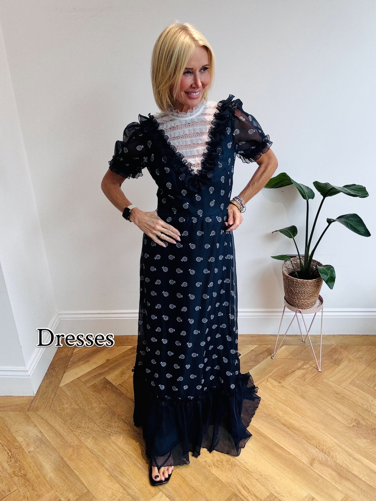 High Necked Maxi Dress