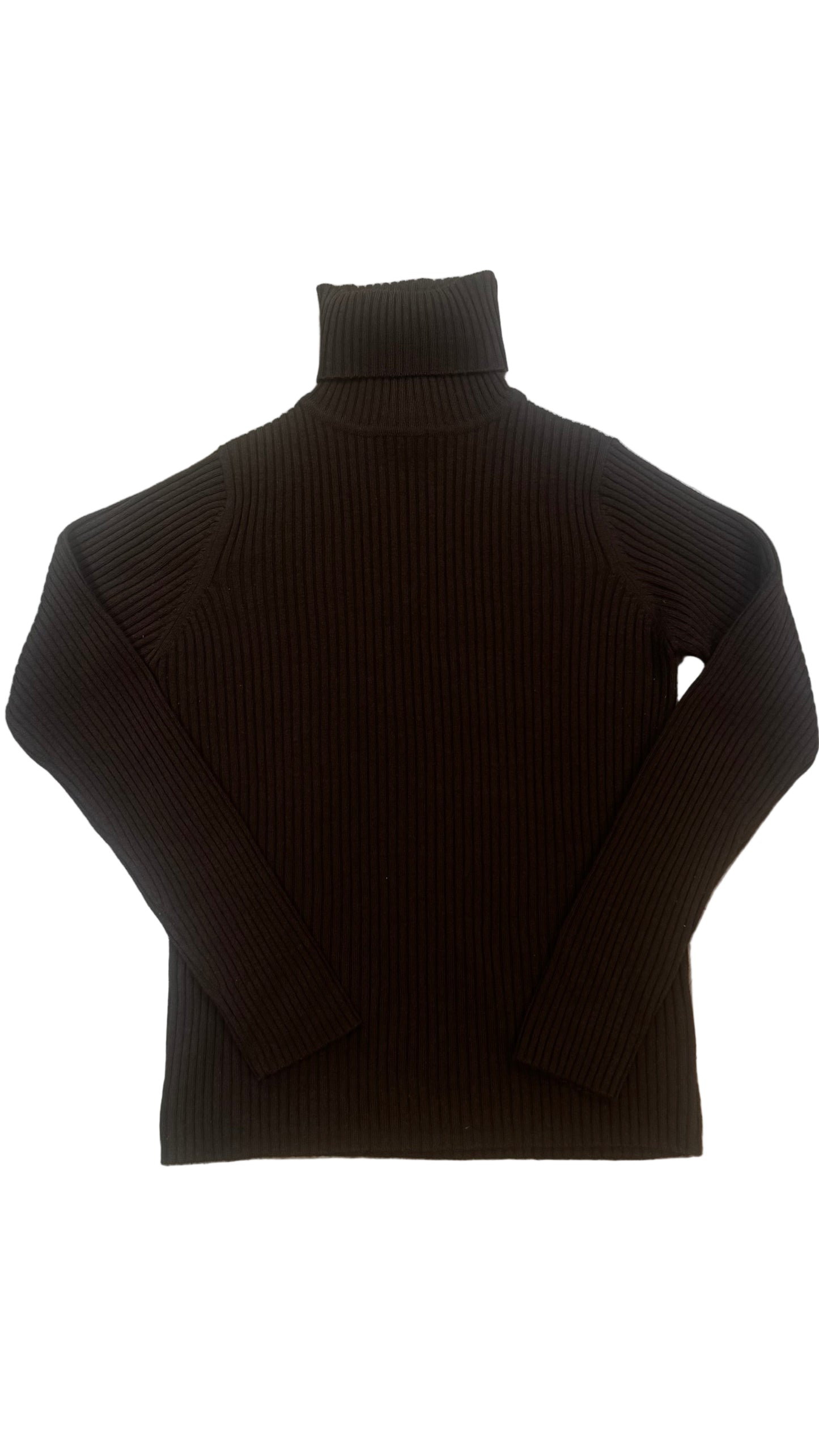 Ribbed Polo Neck Jumper