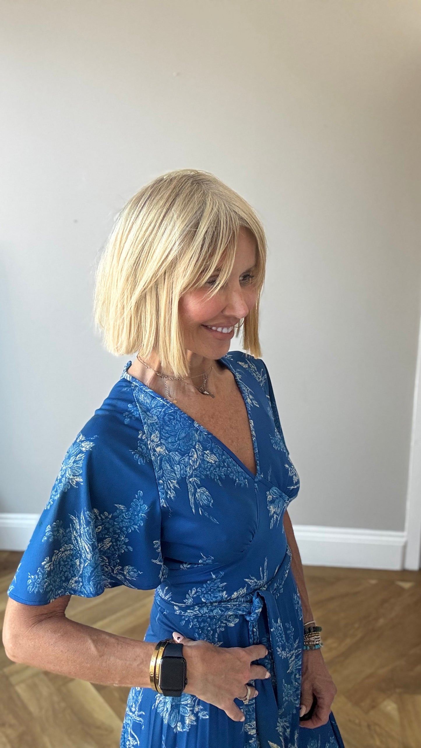 1970’s Floral Blues Maxi