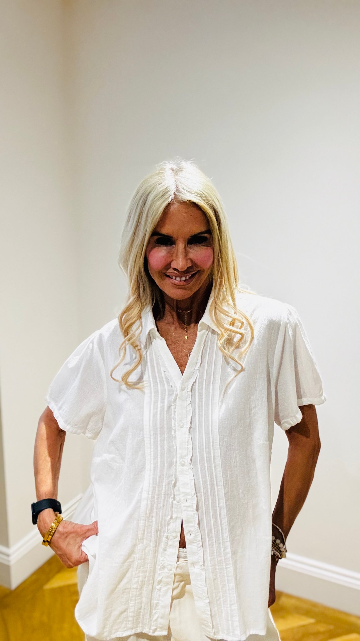 Marks & Spencer Classic Range Linen Blouse size 22