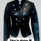Vintage “Napoleon “ Style Leather Jacket