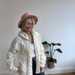 Stunning Vintage Aran Hooded Knit