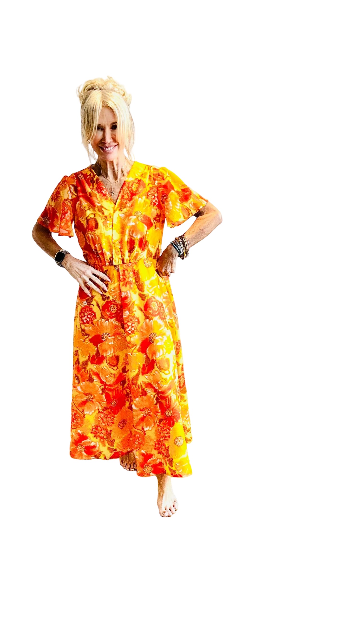 Pretty Summer Bright Maxi Dress