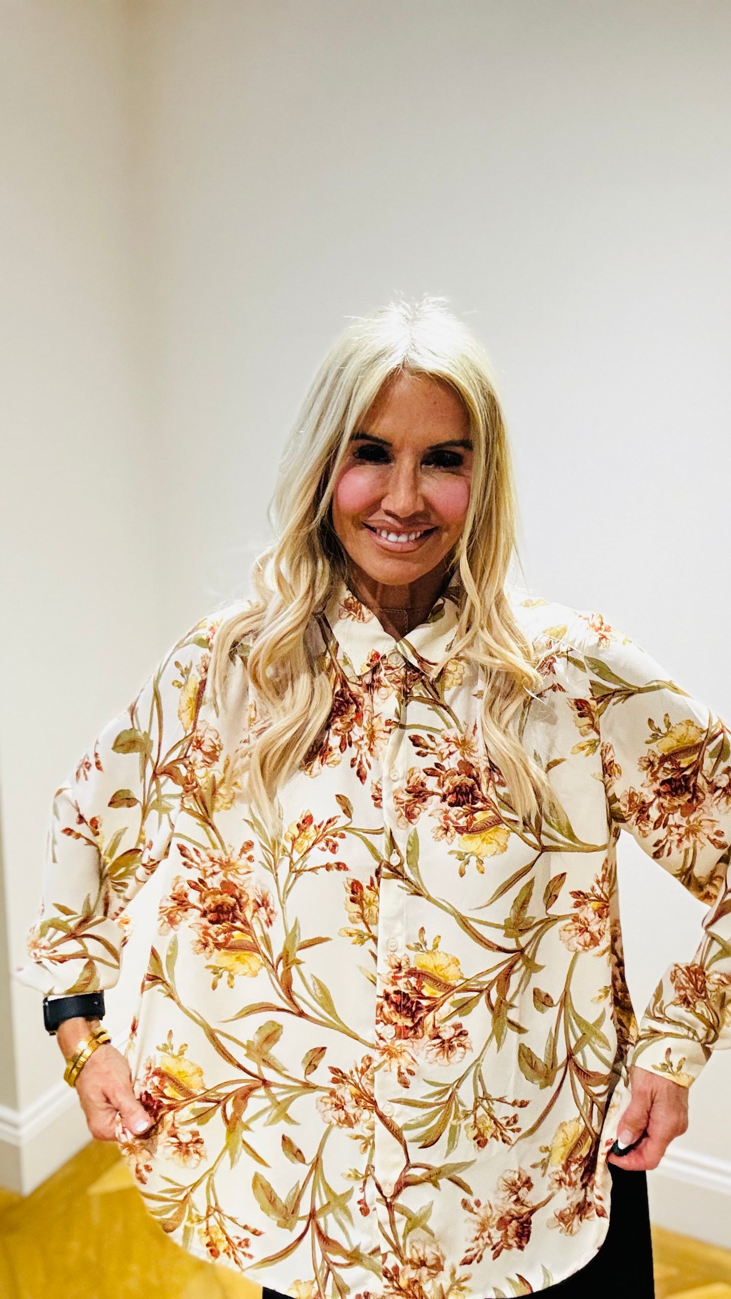 H&M Printed Shirt size 16