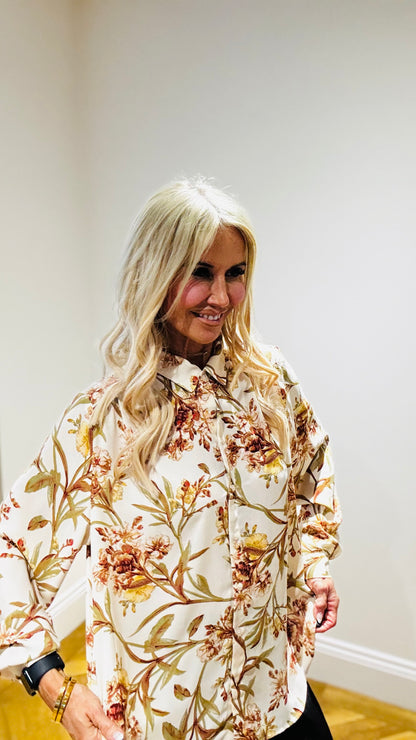 H&M Printed Shirt size 16