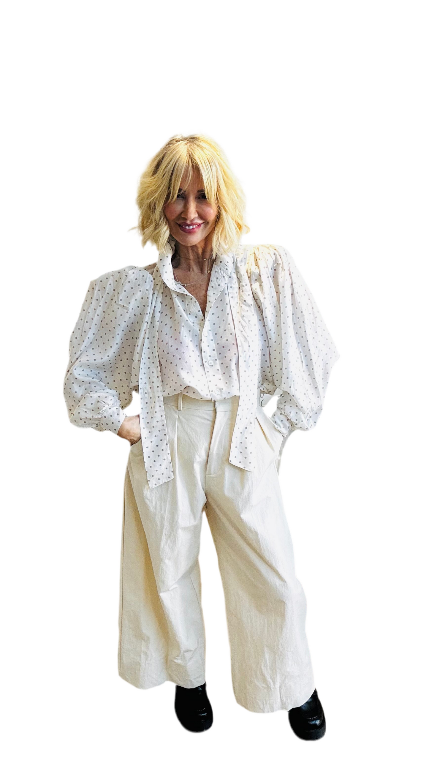 Stunning 80’s Silk Pussy Bow Blouse