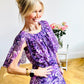 “Kleemeier Hof” Cape Sleeved Maxi Dress