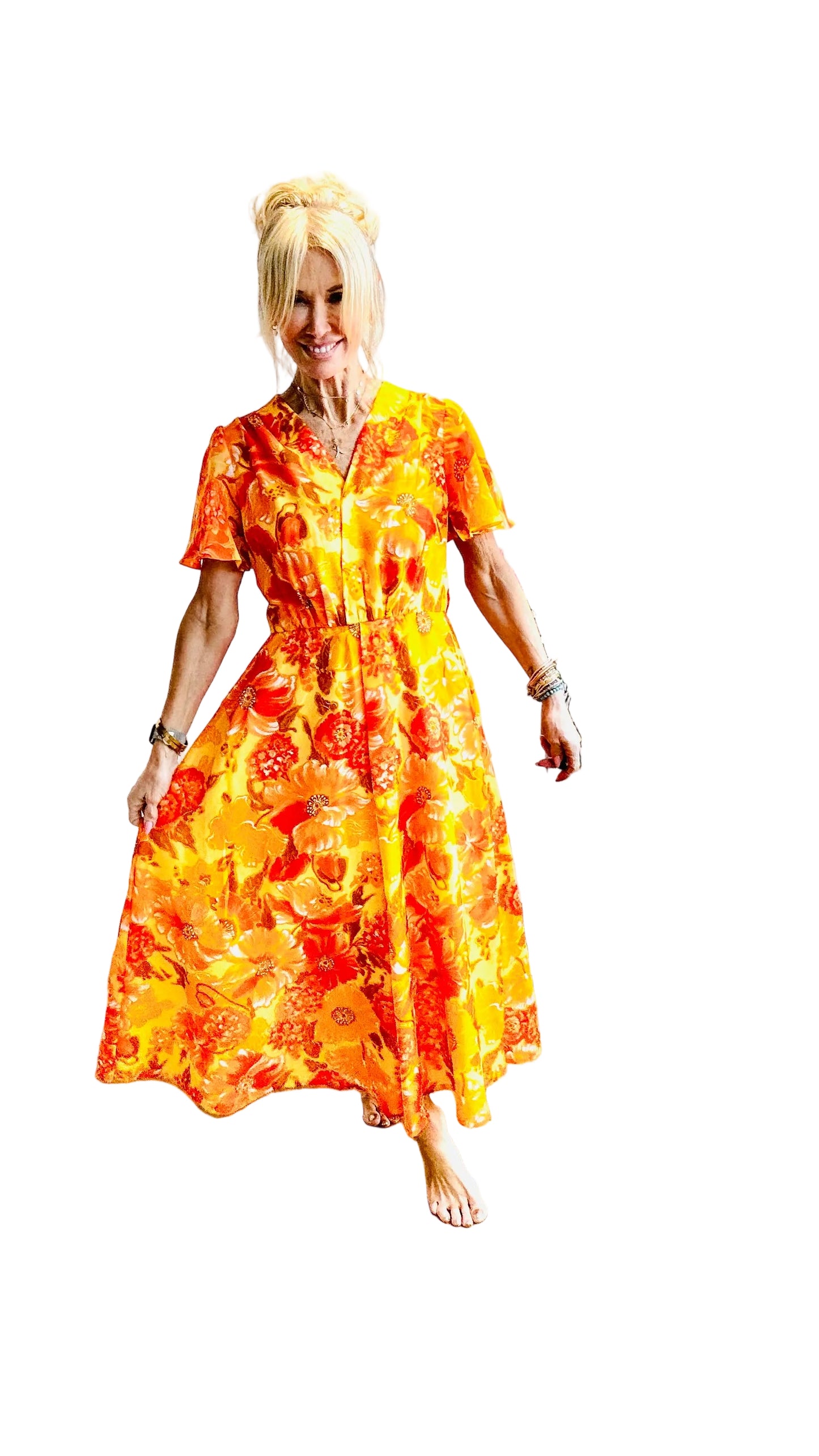 Pretty Summer Bright Maxi Dress