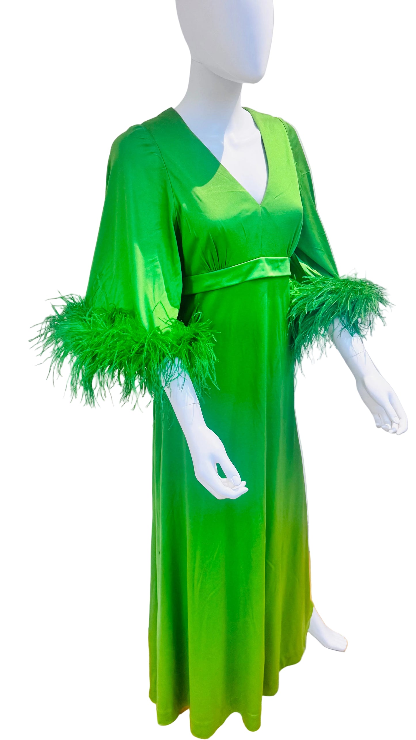 Epic 1960’s Ostrich Feather Maxi