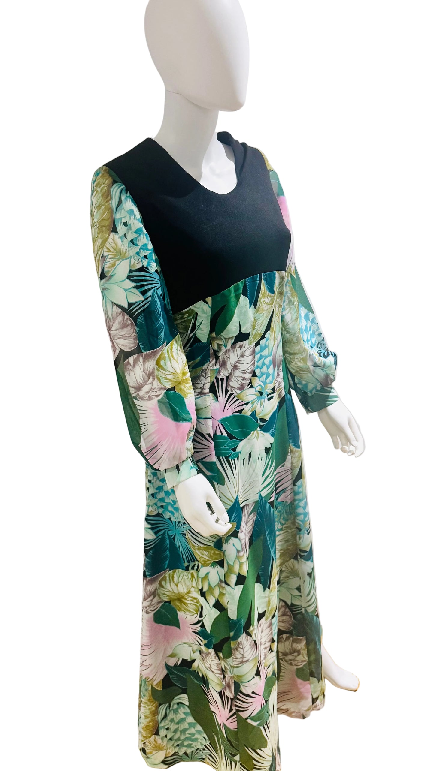 1970's "Diolen Loft" Floral Maxi