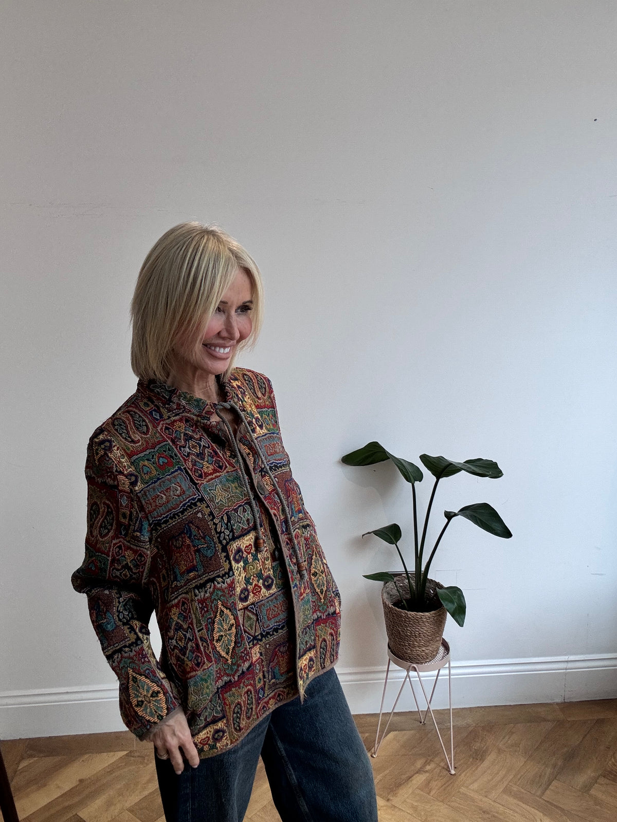 Vintage Indian Print Jacket