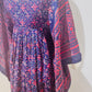 “Mudi” of Carnaby Street Epic Indian Block Print Angel Sleeve Dress
