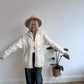 Stunning Vintage Aran Hooded Knit
