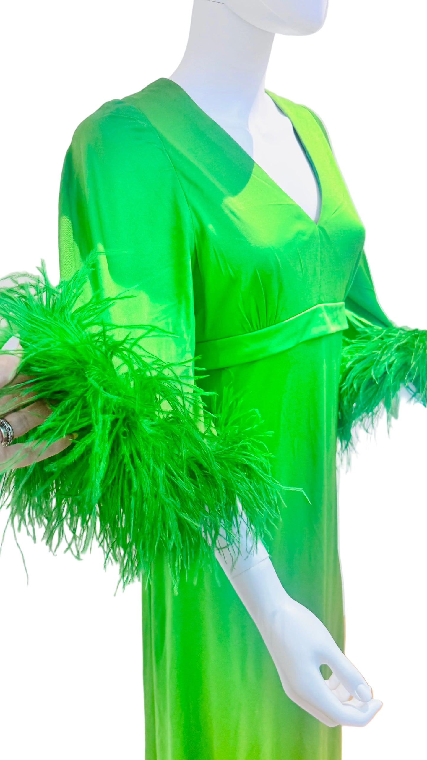 Epic 1960’s Ostrich Feather Maxi