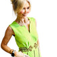 1960’s Lime & Chocolate Maxi Dress