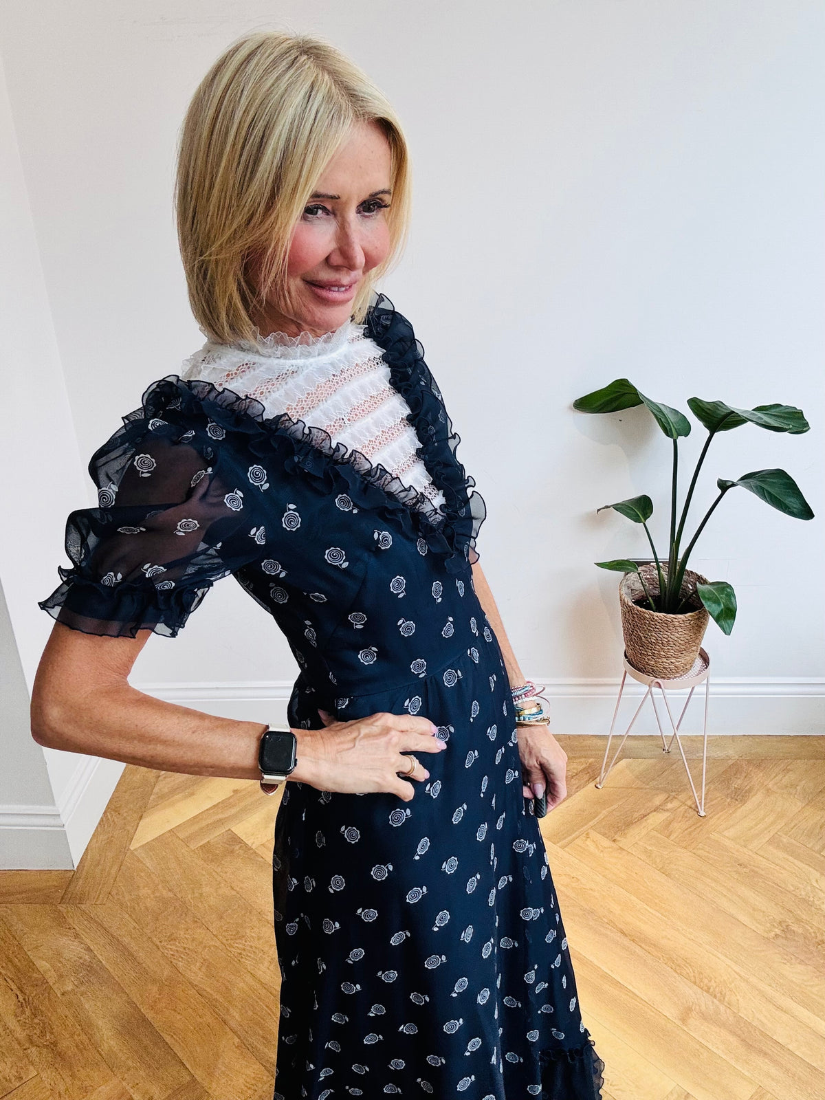 High Necked Maxi Dress