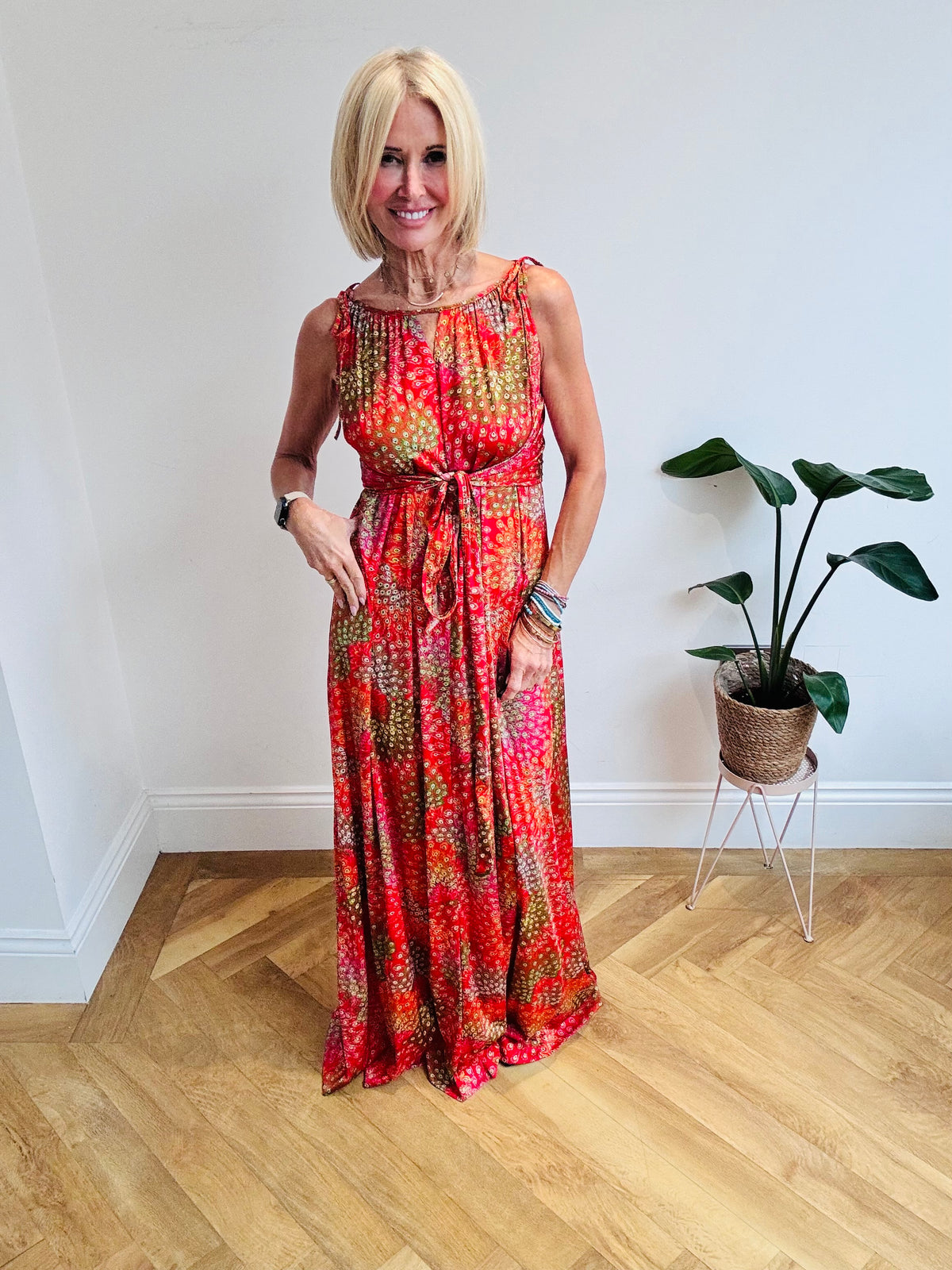 Stunning Peacock Pattern Maxi