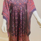 “Mudi” of Carnaby Street Epic Indian Block Print Angel Sleeve Dress