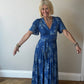 1970’s Floral Blues Maxi