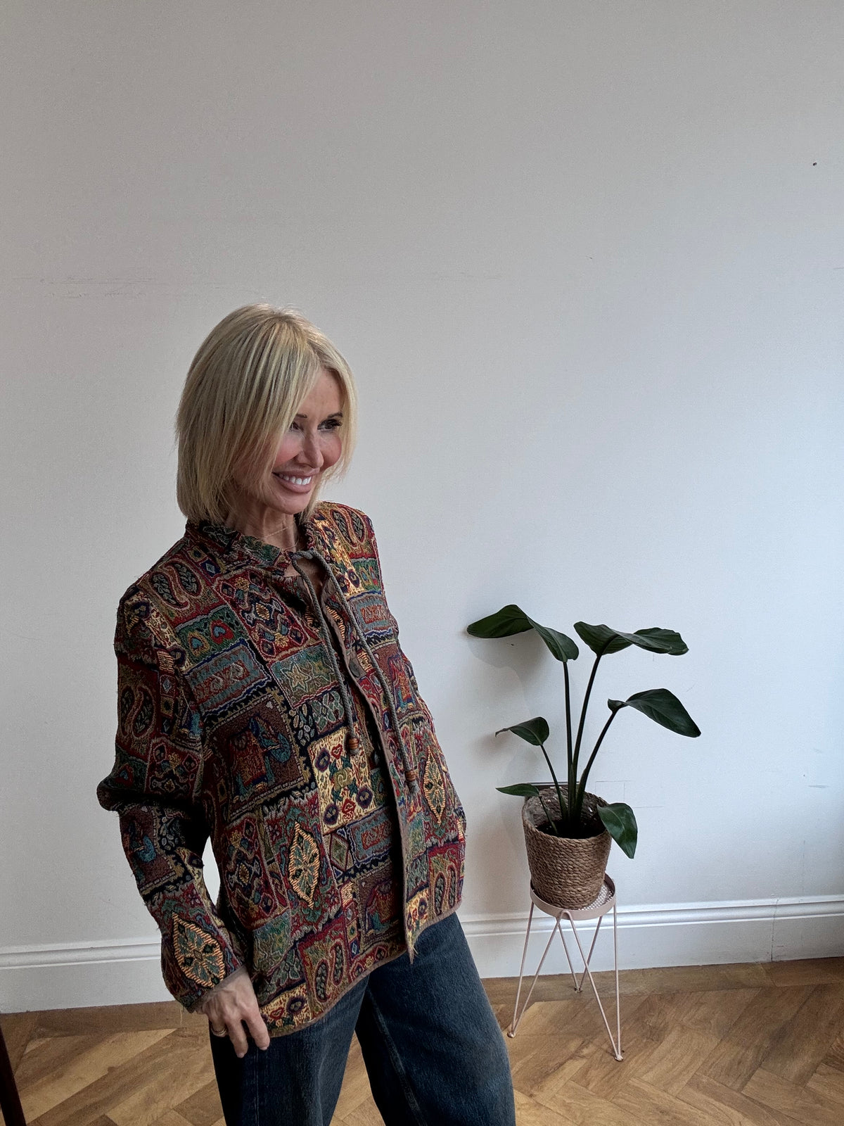 Vintage Indian Print Jacket