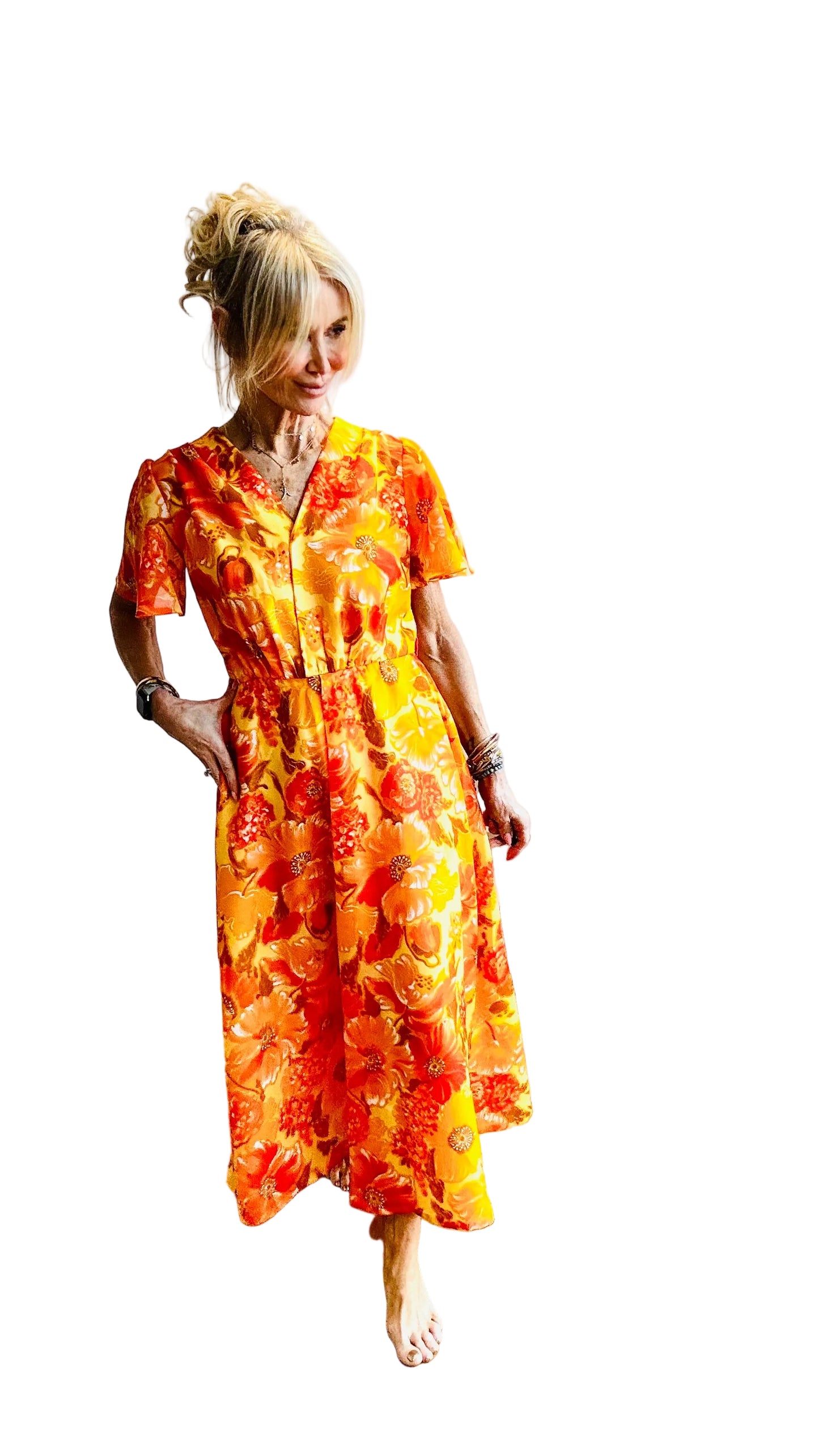 Pretty Summer Bright Maxi Dress