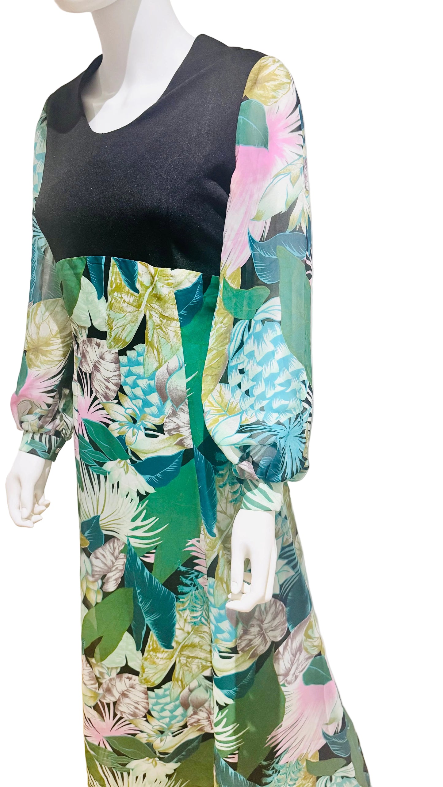 1970's "Diolen Loft" Floral Maxi