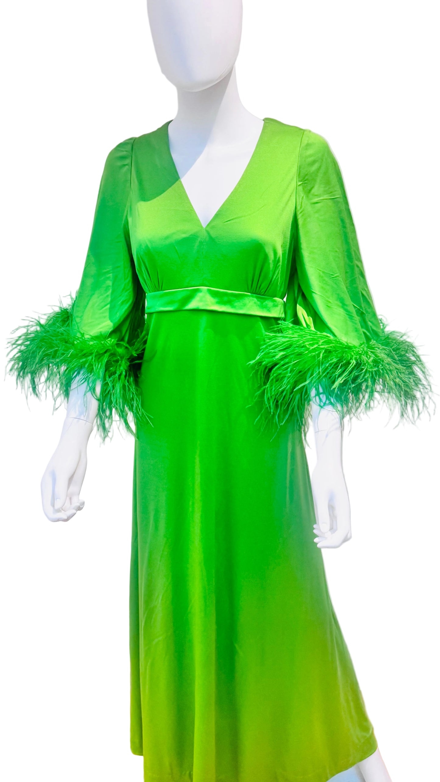 Epic 1960’s Ostrich Feather Maxi