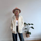 Stunning Vintage Aran Hooded Knit
