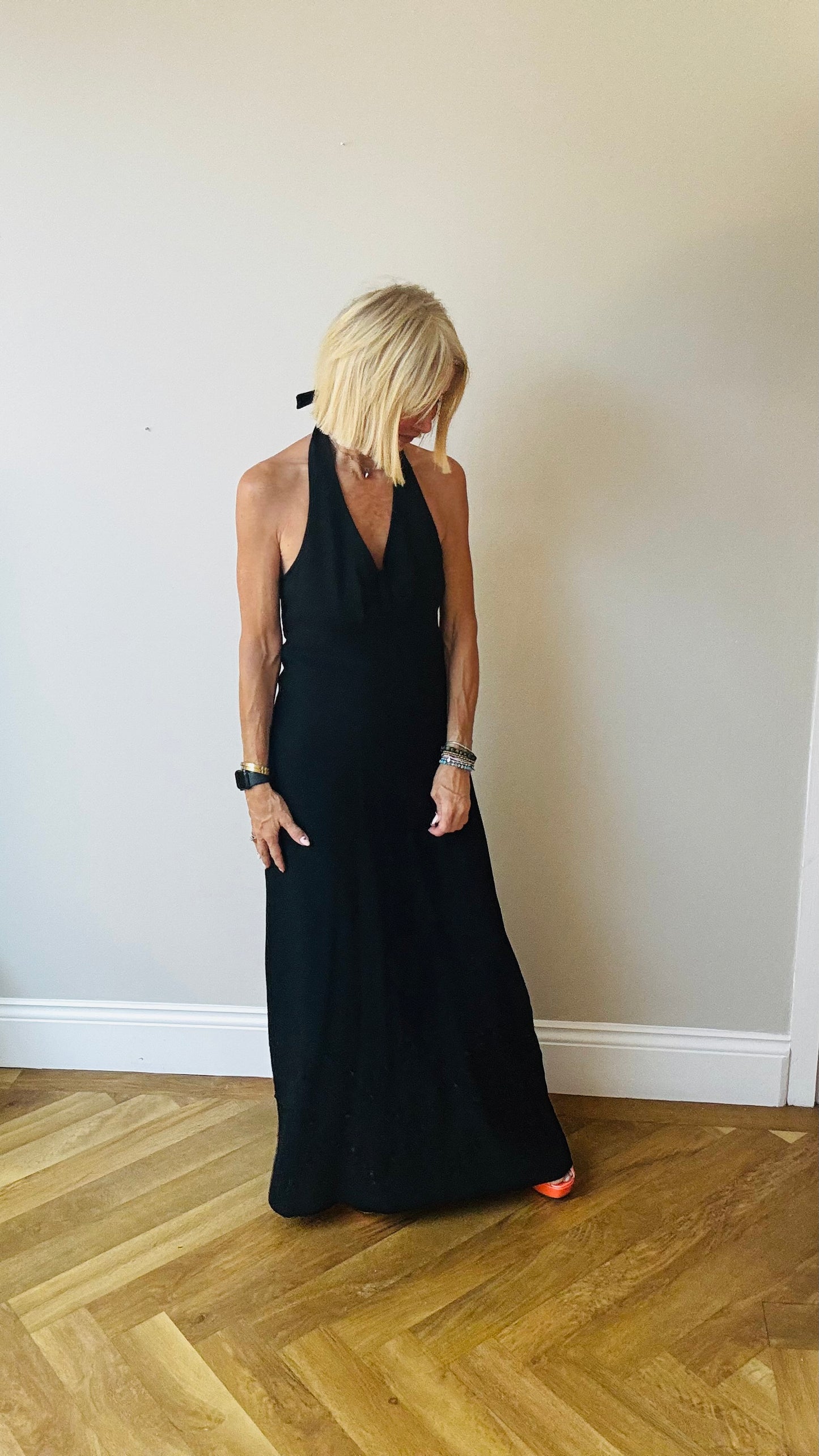 1970’s  Betty Barclay Halter Dress