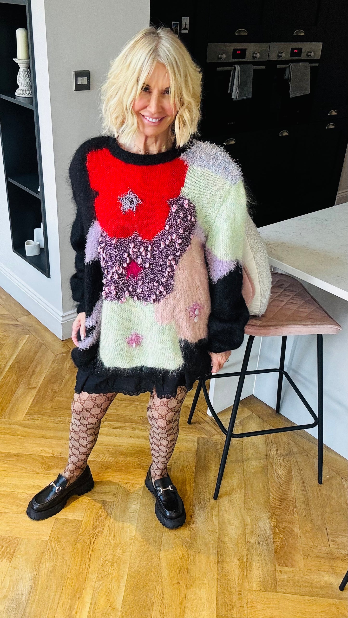 1980’s Fluffy Poppy Jumper