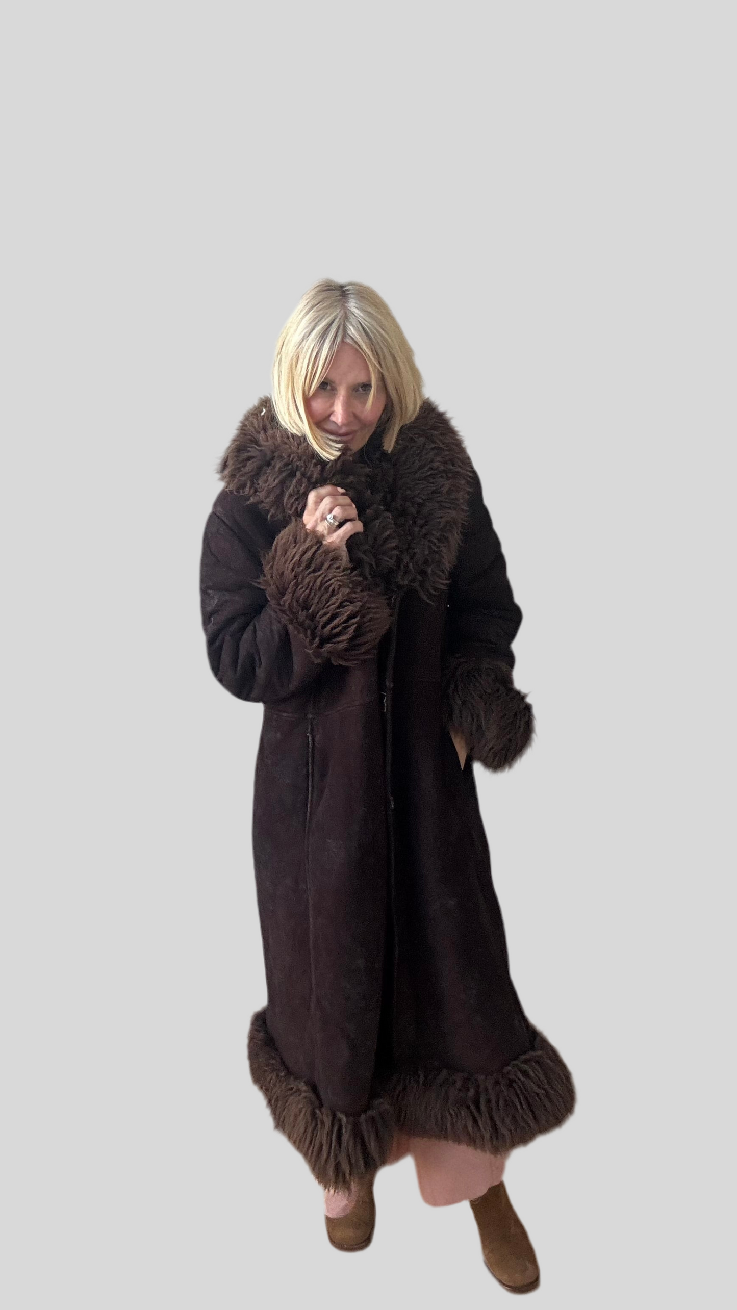 Penny Lane Sheepskin Full Length Coat