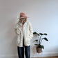 Stunning Vintage Aran Hooded Knit