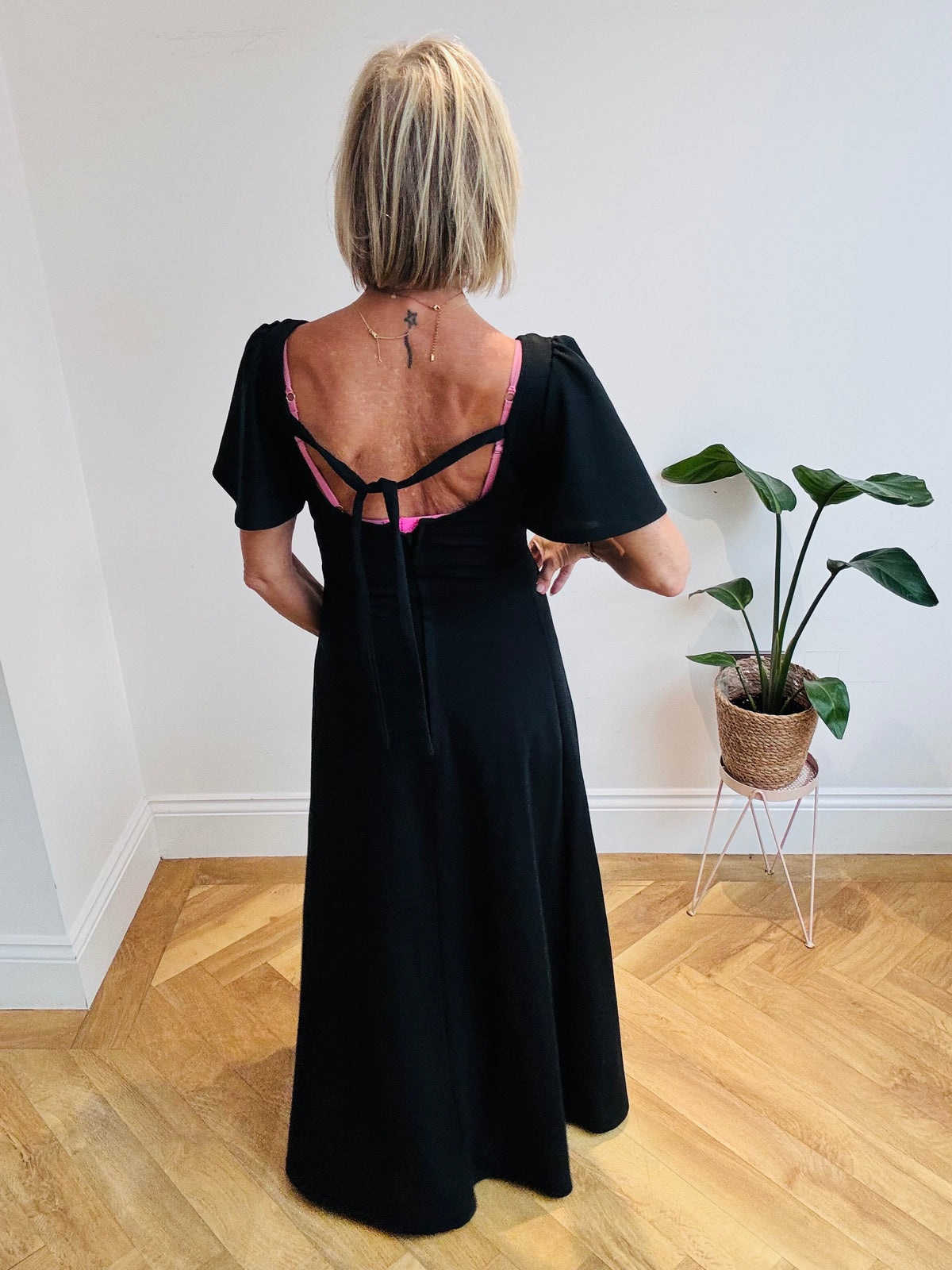 Deep V Maxi Dress