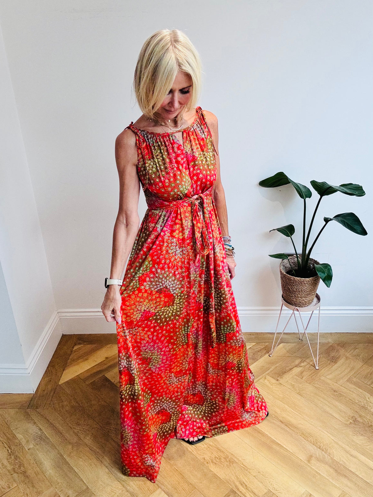 Stunning Peacock Pattern Maxi