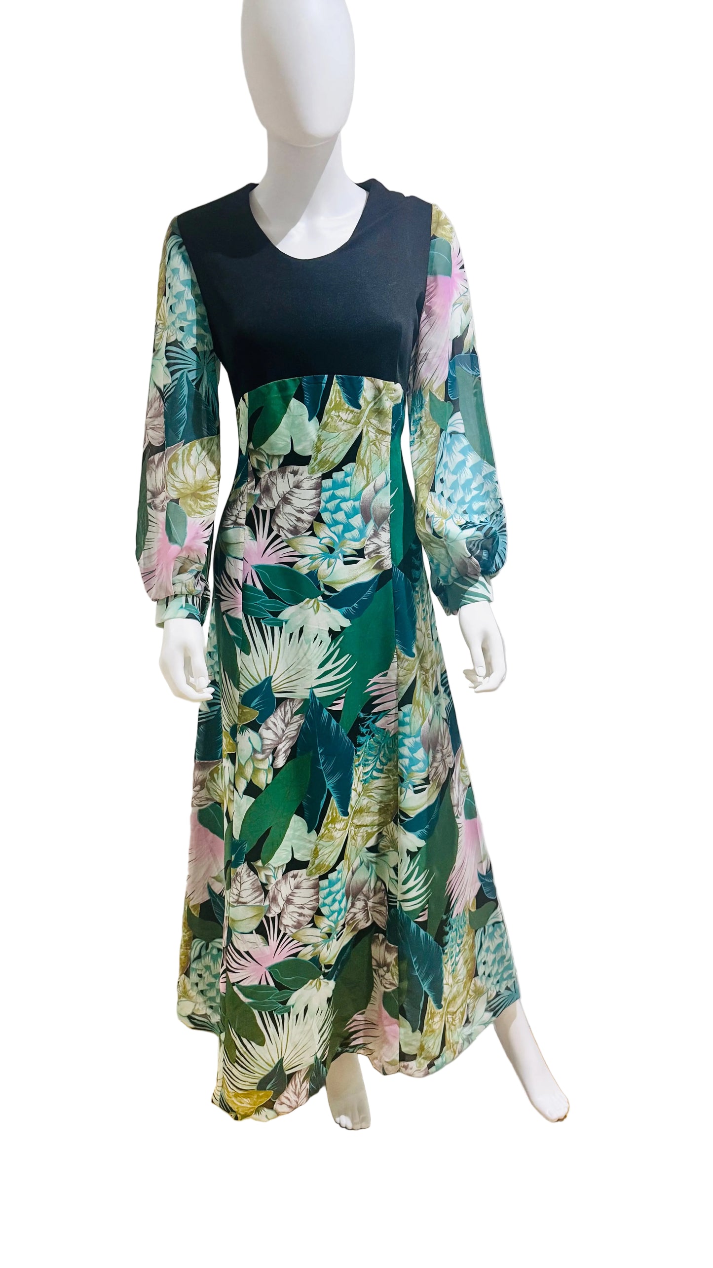 1970's "Diolen Loft" Floral Maxi