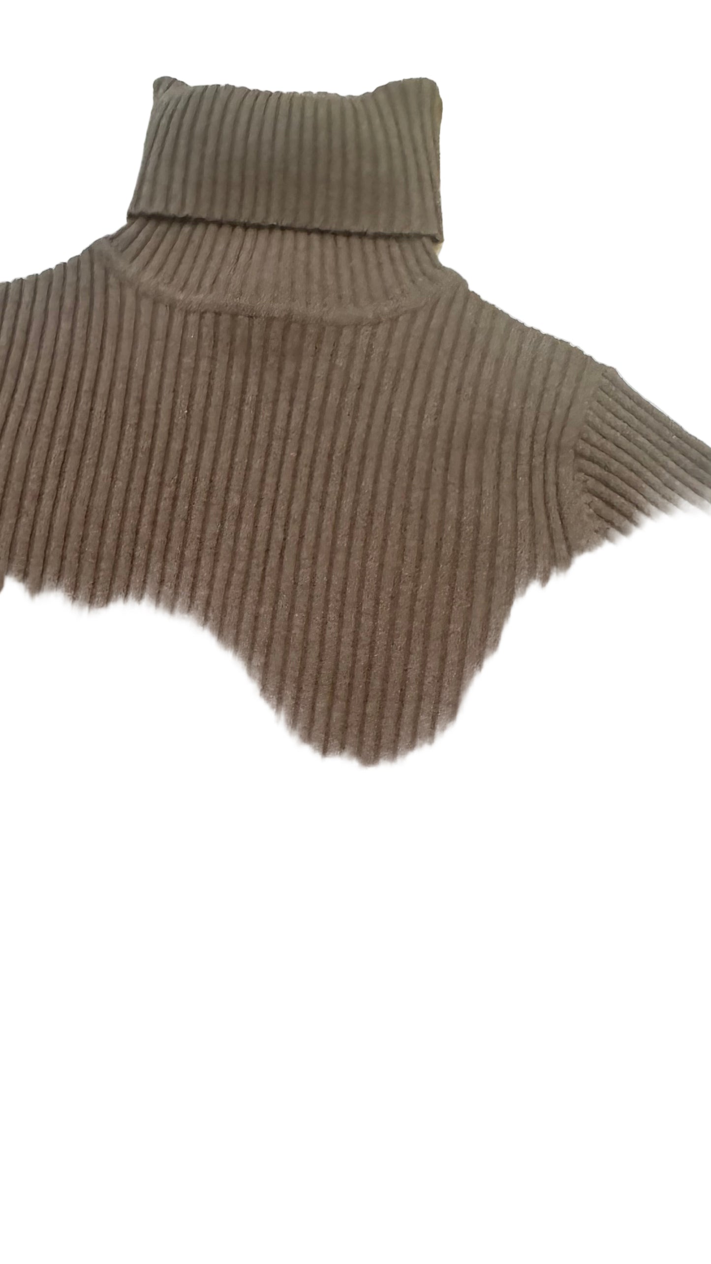 Ribbed Polo Neck Jumper
