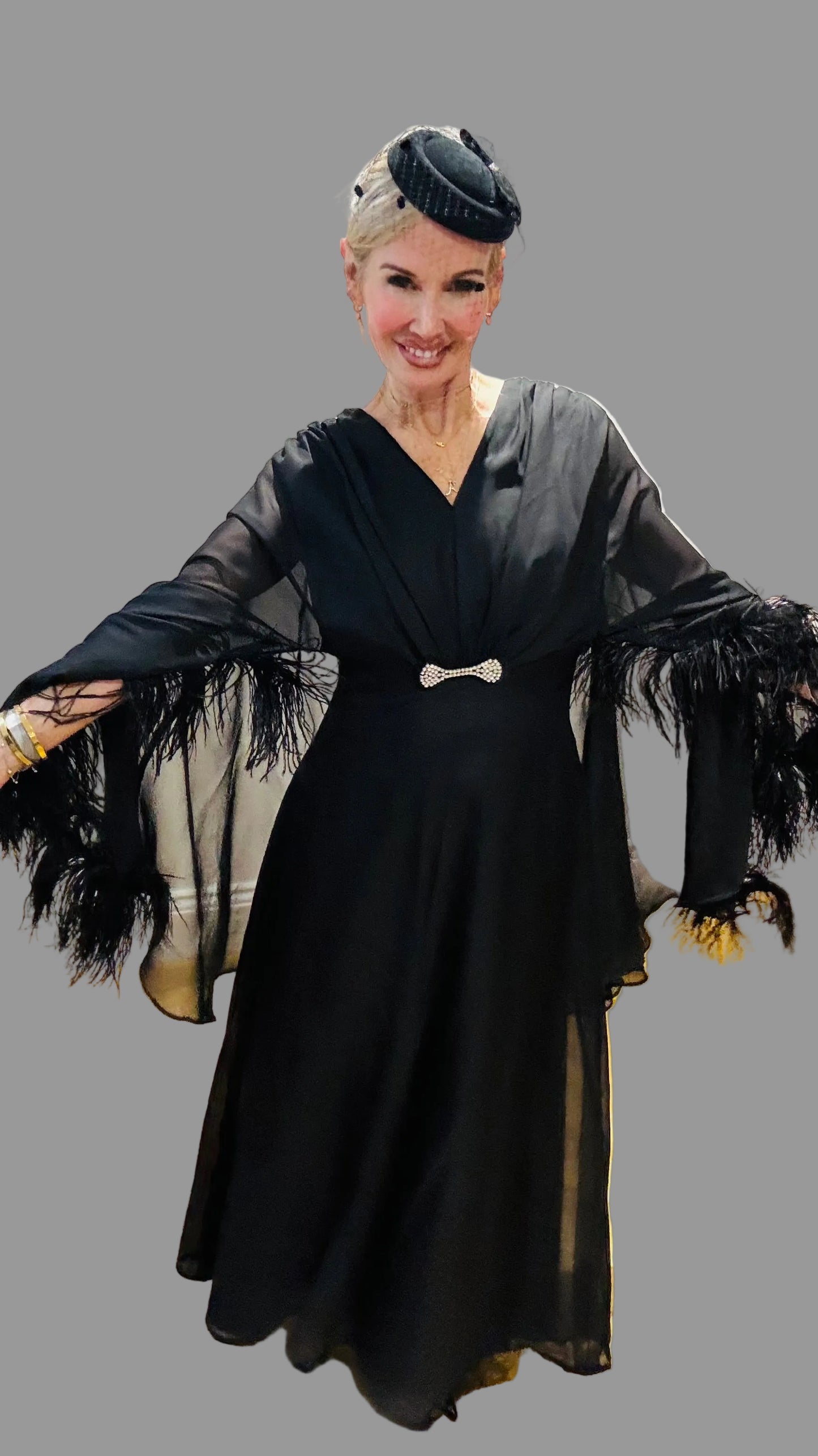 1970’s “ Oberstoff” Cape Maxi Dress