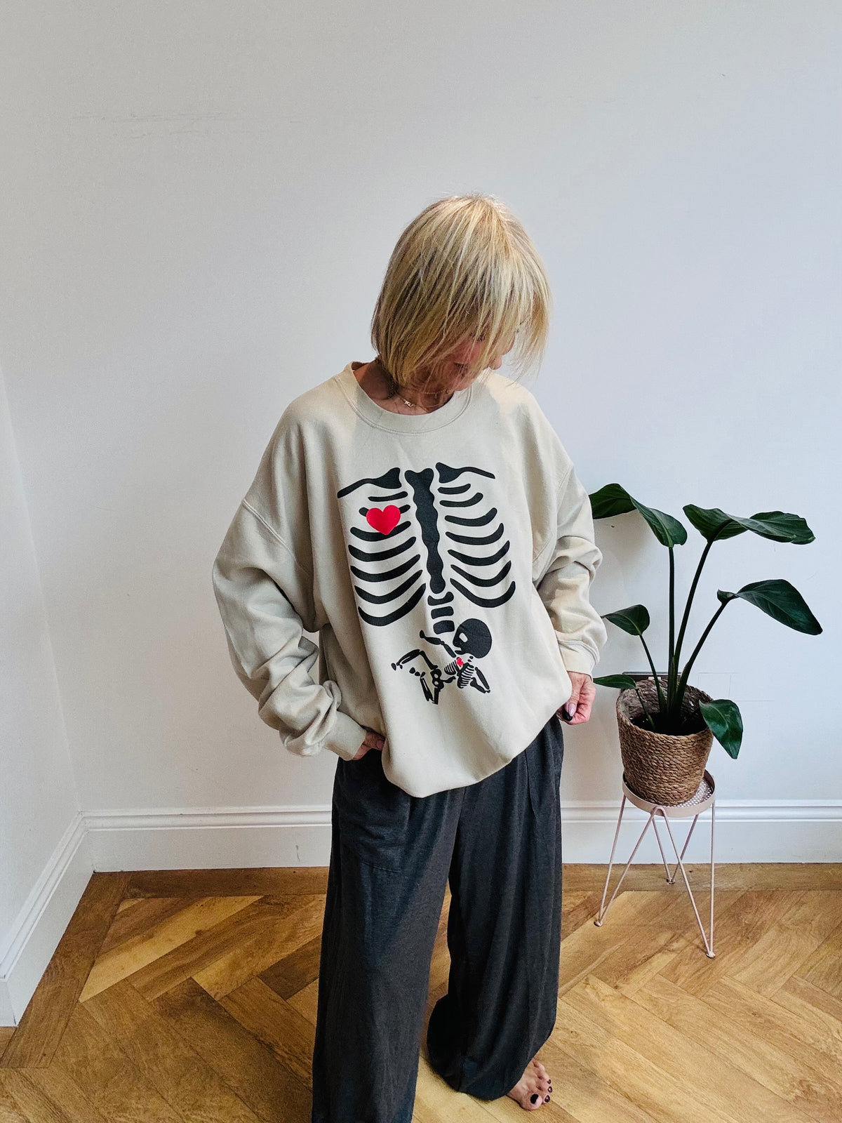 80’s Fun Skeleton Sweatshirt