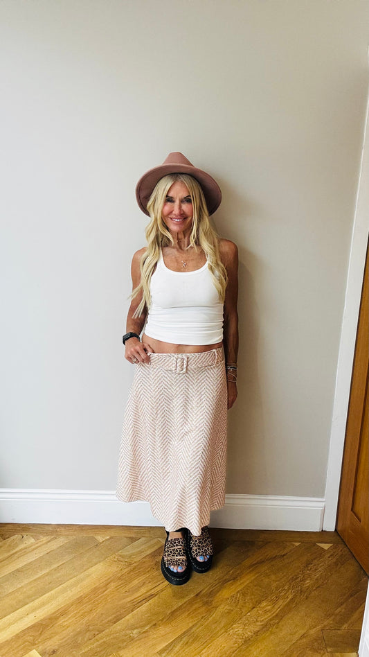 1970’s Herringbone Skirt Size 8-12