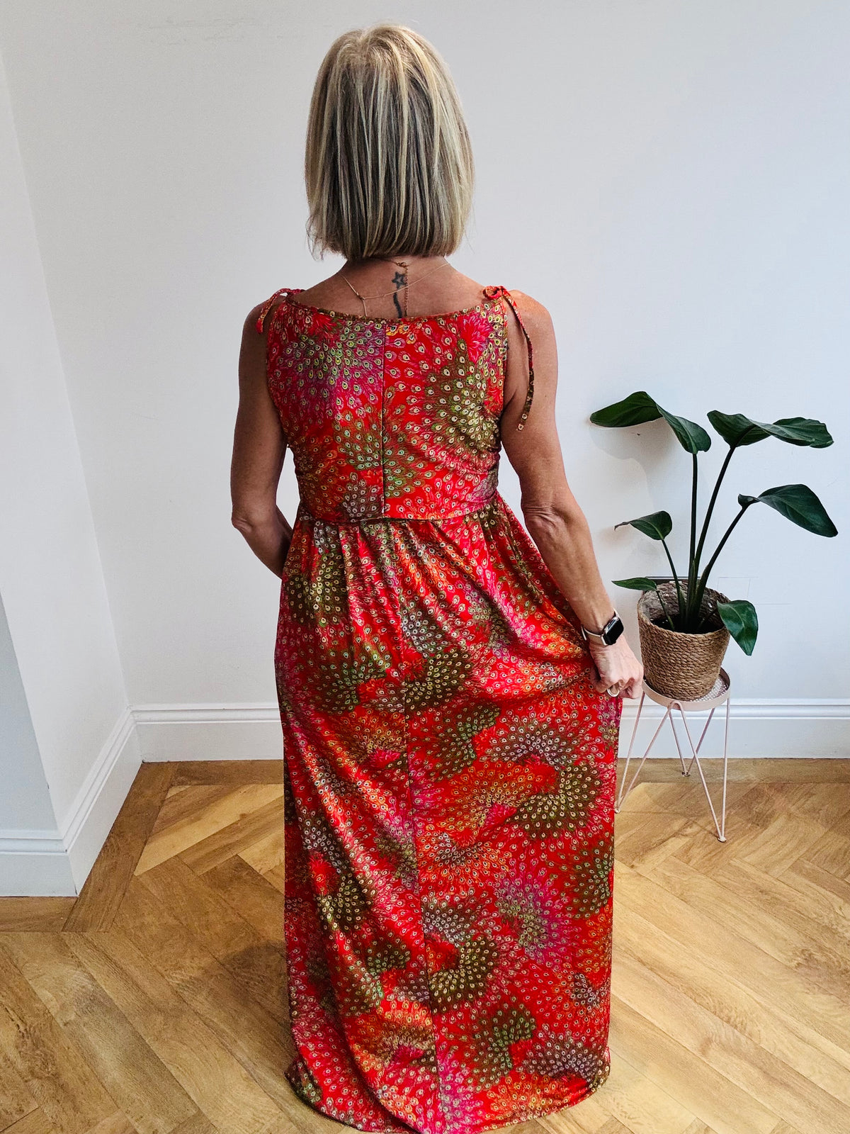 Stunning Peacock Pattern Maxi