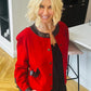 1980’s Suede Jacket with Leather Trim
