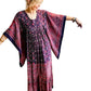 “Mudi” of Carnaby Street Epic Indian Block Print Angel Sleeve Dress